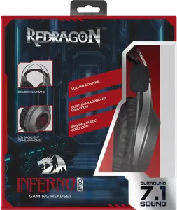 RedDragon - Игровая гарнитура Inferno Pro